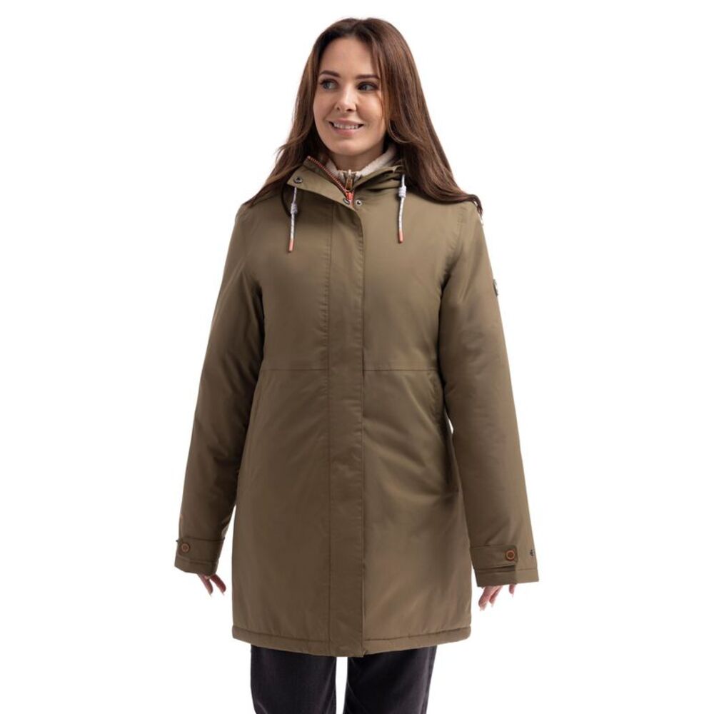 Trespass Womens/Ladies Melissa Padded Waterproof Jacket / Light Khaki